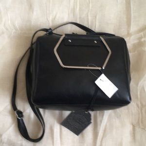 T-Shirt & Jeans Black Ring Satchel Handbag